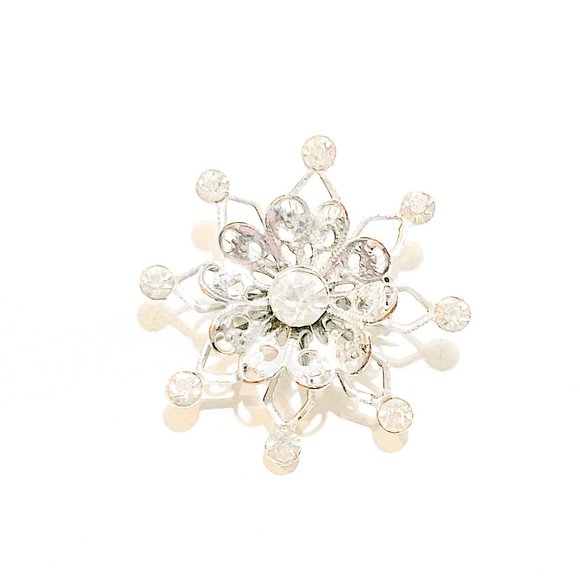 Minimal Star pendant brooch [ silver ] - Picture 3 of 4